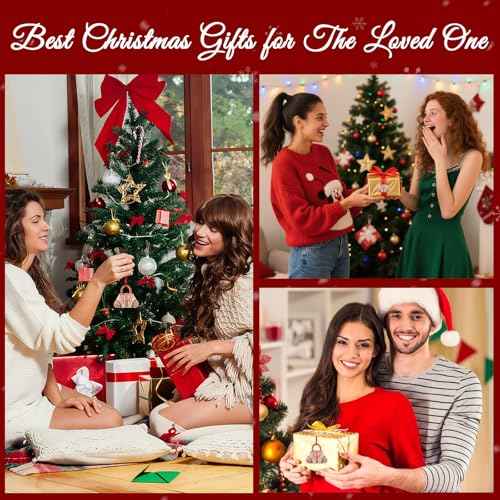 WhatSign Pink Handbag Christmas Ornaments - Metal Ornaments for Christmas Tree Decorations Keepsake Gifts for Women Girls Sister