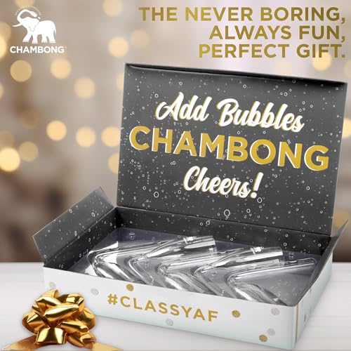 Chambong Champagne Flute Shooters - Shatterproof Bachelorette Favors,