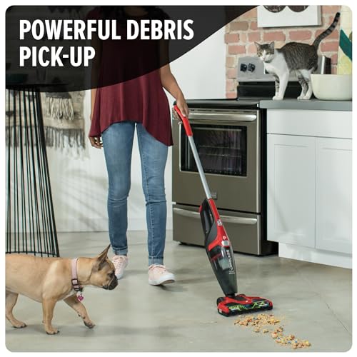 Cordless 3-in-1 Stick Vacuum Cleaner for Hardwood & Carpet - Lightweight & Handheld
