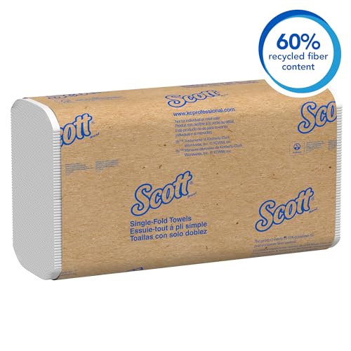 Single-Fold Paper Towels Bulk Pack - 16 x 250 Sheets White Economy Dispenser Towels