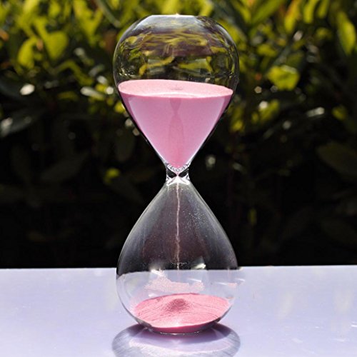 Large Fashion Colorful Sand Glass Sandglass Hourglass Timer Clear