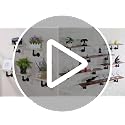 Industrial Pipe Shelf Brackets 6 Pack for 7-14 Inch Boards Heavy Duty Wall Shelves - Black Variation of 6 Pcs (for board depth 7-14 inches)