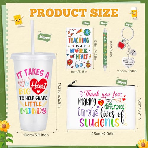 Teacher Appreciation Gifts Bulk Set with Tumblers, Notebooks & Accessories - Funnymoom Teacher Thanks