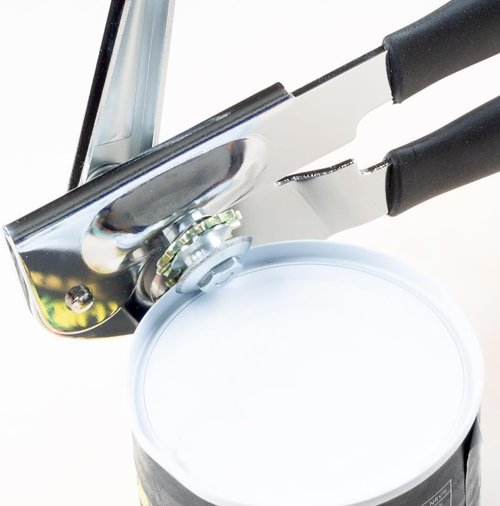 Easy-Grip Manual Can Opener by [Brand Name] - Ergonomic Hand Crank for Seniors & Arthritis | Heavy-Duty Design for Large Cans