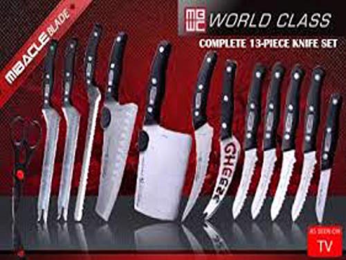 13-Piece Professional Chef's Knife Set - Sharp Stainless Steel Kitchen Cutlery