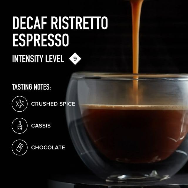 Decaffeinato Ristretto Espresso Capsules 10 Pack - Medium Roast, 100 Count