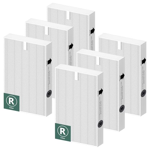 Funmit 6 Pack Air Purifier R Replacement Filters for Honeywell HPA Series