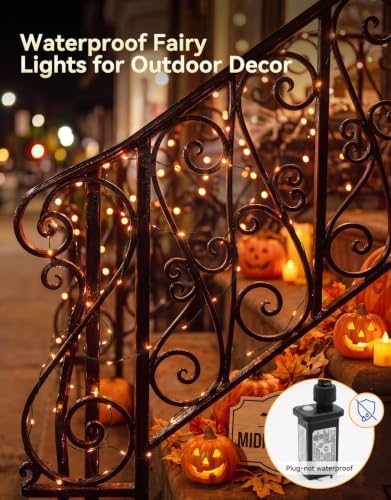 LitHome 130ft RGB 400LED Fairy String Lights with Remote - Green Wire