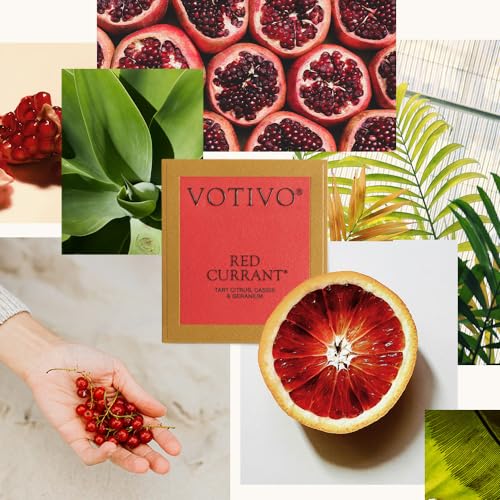 Red Currant Aromatic Candle - 6.8 oz Soy-Blend Wax, Gift Boxed