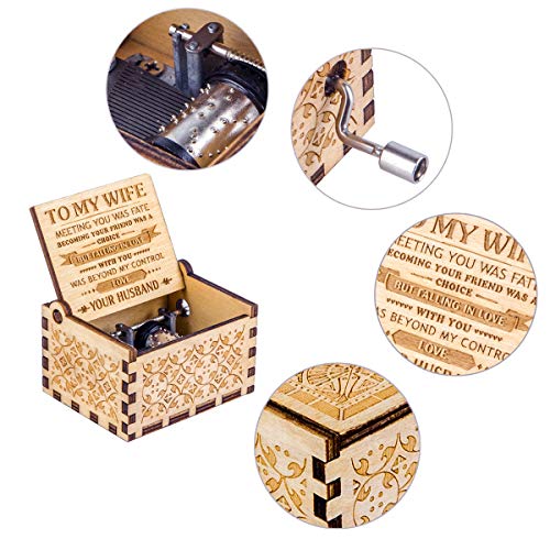 To My Wife Romantic Wooden Music Box Gift - You Are My Sunshine from Husband Muzero