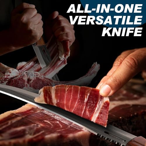 Japanese High Carbon Steel Carving Knife with Ergonomic Handle - Professional Kitchen Tool