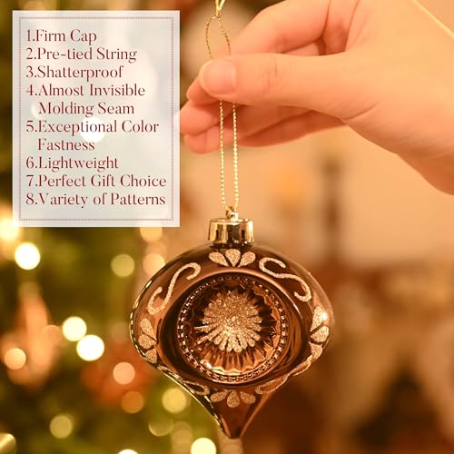 Valery Madelyn Bronze Gold 60ct Christmas Tree Ornaments Set