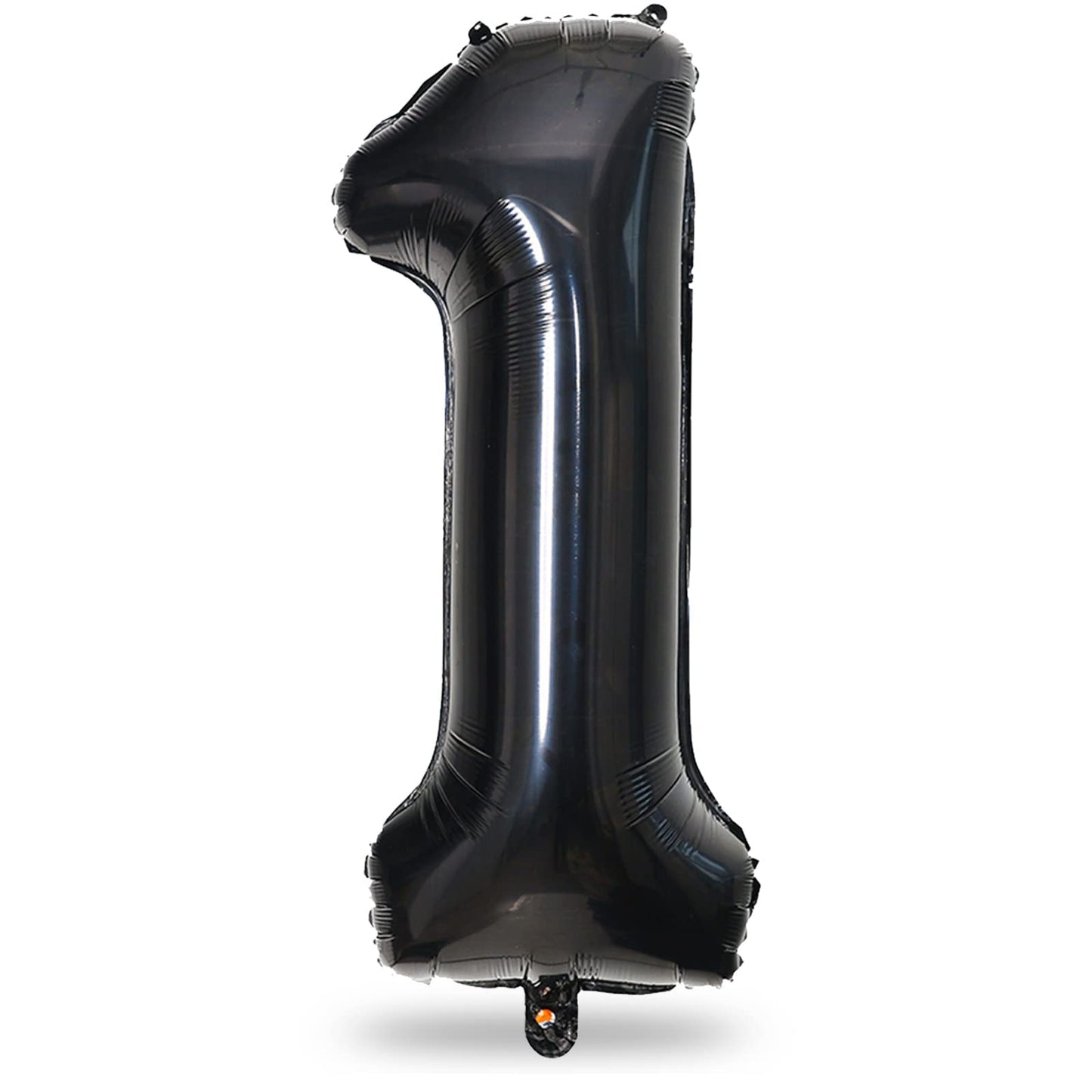 40 Inch Black Foil Balloon Number 1, Giant Self Inflating Number Balloons 0-9 Digital Helium Balloons Set for Girls Boys 1st Birthday Anniversary New Year's Eve Baby Shower Party Decorations Supplies