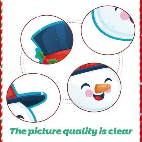 Haunt Couture Pin the Nose on the Snowman Game - Reusable Christmas Party Games for Family with 32+ Stickers | Indoor Holiday & Winter Classroom Activities Kit