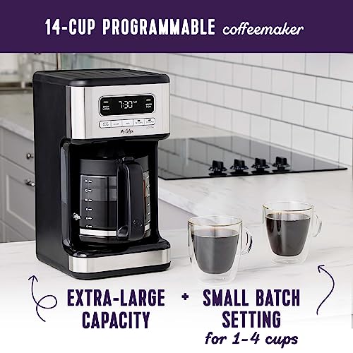 Mr. Coffee 14-Cup Programmable Coffee Maker with Stainless Steel Finish