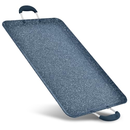 NutriChef Double Burner Griddle | Flat Top for Stove