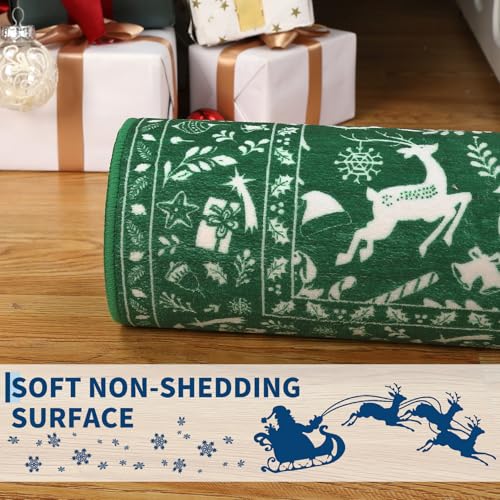 Kids Christmas Rug 5x7 Washable Non-Slip Floor Mat for Bedroom & Playroom