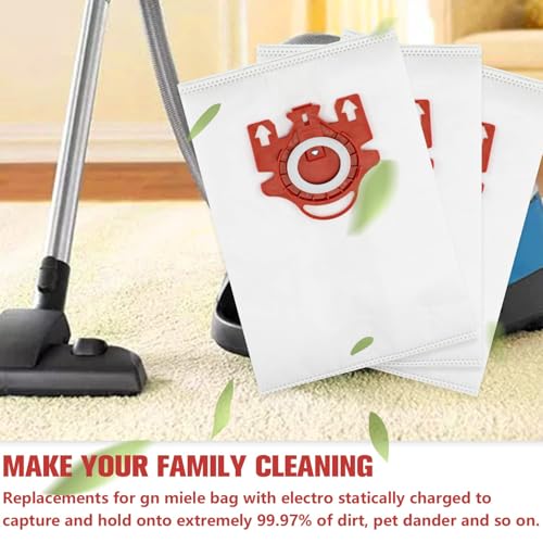 3D Airclean Dust Bags Replacement for Miele FJM Vacuum Compact C2