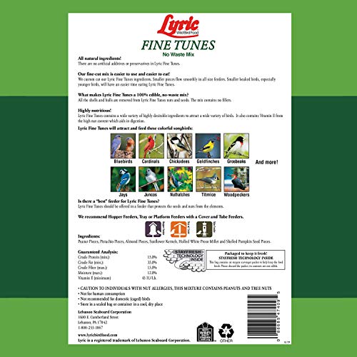 Wild Bird Seed Mix - No Waste Attracts Bluebirds, Finches, Chickadees - 15 lb Variation of Seed Mix / 15 Pound