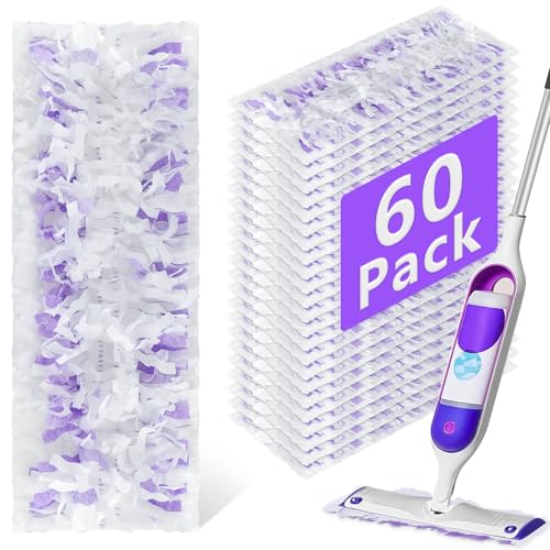 60 Pack Power Mop Refill Pads for Swiffer PowerMop Multi-Surface & Wood Mop - Compatible with DOCXCDO