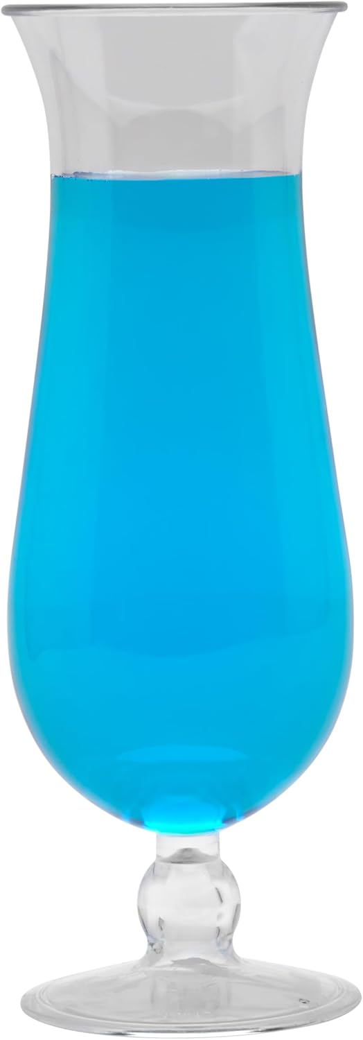 G.E.T. HUR-1-CL Carefree Shatterproof Cocktail/Hurricanes Glasses, 15 oz set of 12.