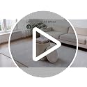 Beige Velvet Round Storage Ottoman Footrest with Hidden Compartment - LITZFUR