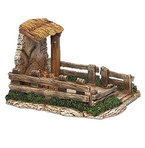 Fontanini Sheep Shelter for 5-inch Nativity Collection - Handcrafted Christmas Decor