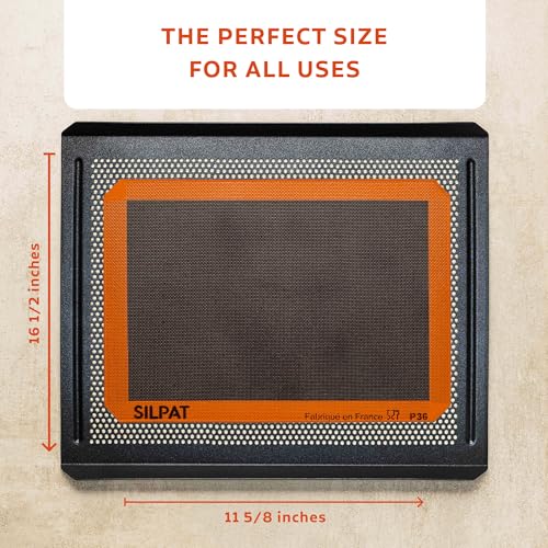 Silpat The Original Silpain Premium Non-Stick Silicone Baking Mat for Bread, 11-5/8 x 16-1/2