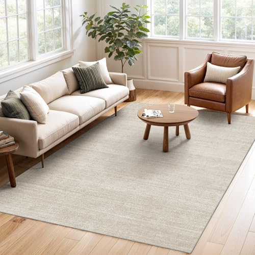 4x6 Beige Washable Area Rug for Entryway & Bedroom Non-Slip Floor Covering - Valenrug
