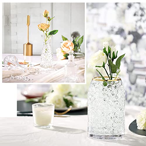 140,000 Clear Water Beads, Transparent Water Gel Beads for Vase Filler, Christmas Decoration, Wedding Centerpiece, Floating Candles, Planting, Floral Decoration