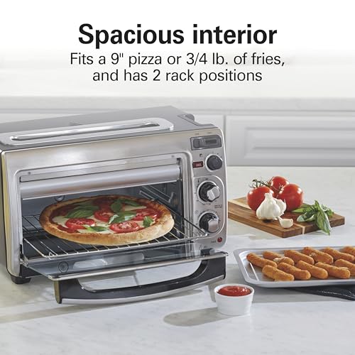 Hamilton Beach 2-in-1 Countertop Toaster Oven & Long Slot Toaster - Stainless Steel