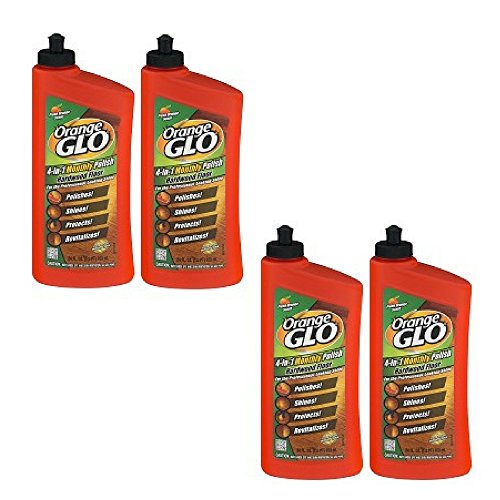 Orange Glo Hardwood Floor Polish 4-in-1 Monthly 24 Oz Pack of 4