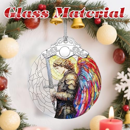 Archangel Michael Stained Glass Ornament – Style 1-michael | Christmas Tree Decoration