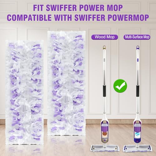 60 Pack Power Mop Refill Pads for Swiffer PowerMop Multi-Surface & Wood Mop - Compatible with DOCXCDO