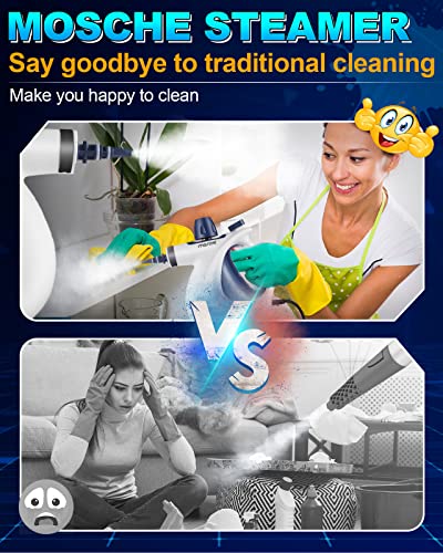 Handheld Steam Cleaner with 11 Accessories - Powerful, Chemical-Free Home & Car Cleaning