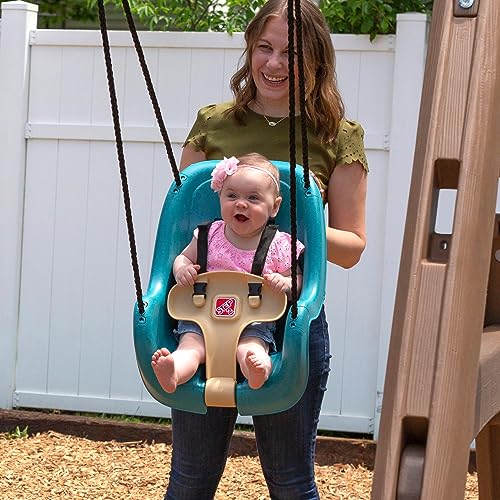 Step2 Infant & Toddler Outdoor Swing Seat - Weather-Resistant Backyard Baby Swing, Secure Harness, Fits Most Playsets