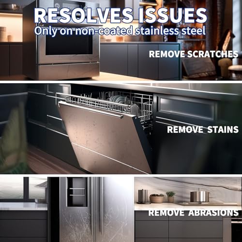 Yadool Stainless Steel Scratch Remover Kit for Non-Coated Appliances