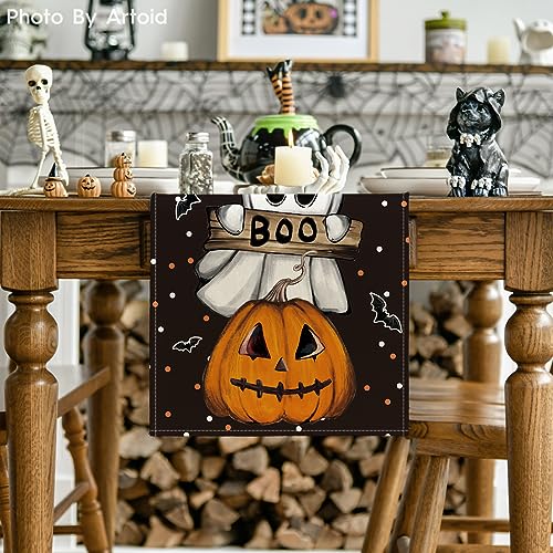 Artoid Mode 13x90 Inch Halloween Table Runner Home Party Decor Black
