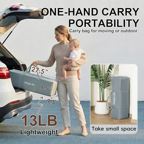 Foldable Baby Playpen 50x50 Inches Portable Indoor Outdoor Safety Fence