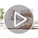 Queen Size Electric Blanket with Faux Fur & Sherpa - Blue White, 84x90 Inches - Safety & 10 Heat Levels