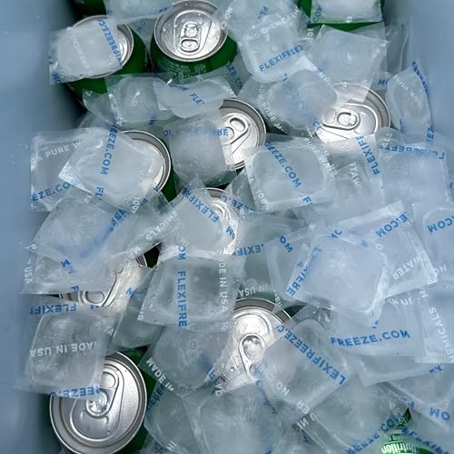 FlexiFreeze Reusable Ice Cubes 8 lb Bag for Coolers & Food Storage