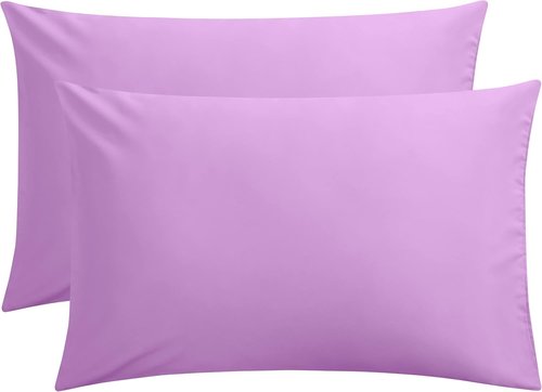 FLXXIE Pillow Cases - Soft Microfiber Queen Pillow Covers | Wrinkle Resistant, 2-Piece Set, 20x30, Lavender