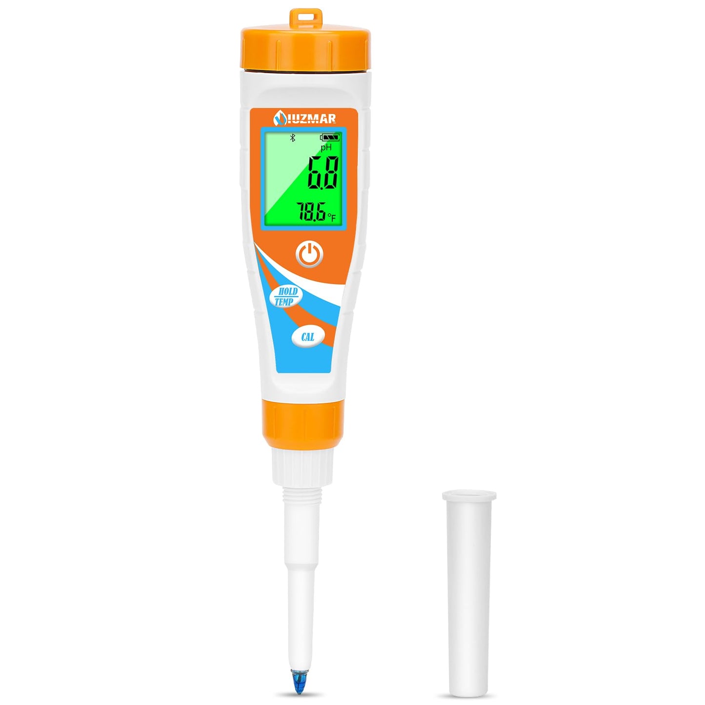UIUZMAR Smart pH Meter for Food pH Test Kit for Sourdough and Bread Dough Professional Spear Sensor Food Tester Digital pH Meter for Sausages Meat Cheese Sushi Rice and Other Solid Semi-Solid