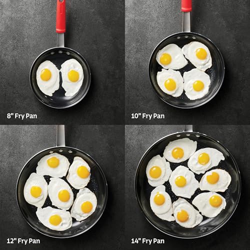 8-Inch Ceramic Non-Stick Frying Pan - Black, Versatile & Durable