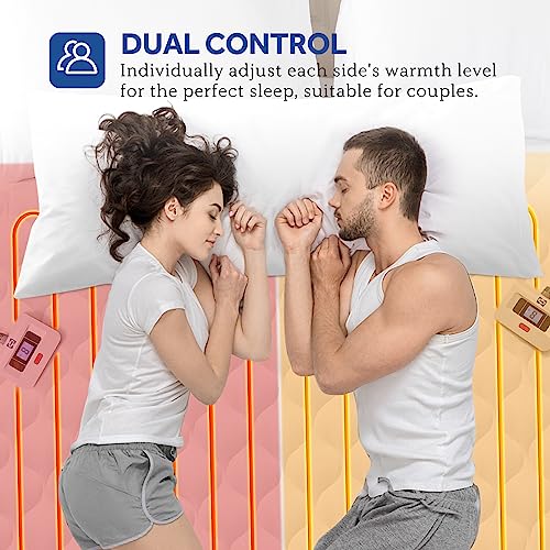 Queen Size Heated Mattress Pad - Luxury Quilted Electric Bed Warmer - Sealy