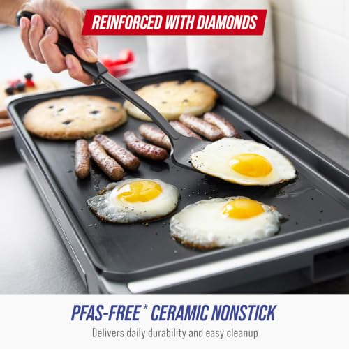 Electric Griddle 20 Inch XL Non-Stick Cooking Surface - Graphite - Variation of THIS listing