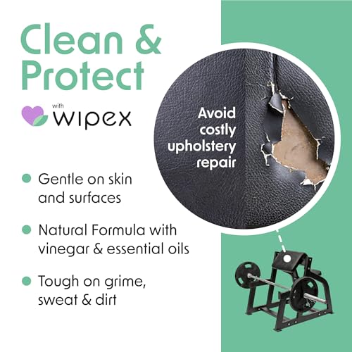 Wipex Gym Wipes Refill Roll - 800 Count Plant-Based Surface & Yoga Mat Cleaner, Lemongrass, Eucalyptus | Pack of 1