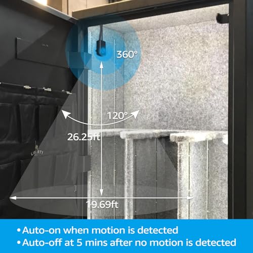 LED Safe Lighting Kit with Motion Sensor - 12 Inch Daylight 5000K
