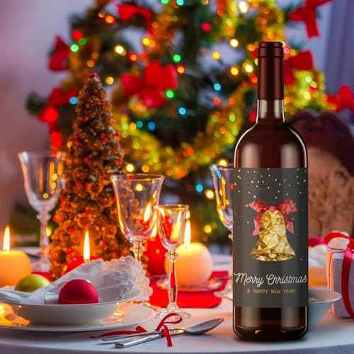 Wine Bottle Sticekr (Christmas)
