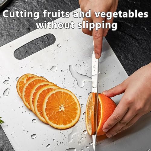 3 Pack Titanium Cutting Boards - Food Grade, Non-Toxic, Double-Sided Kitchen & Outdoor Chopping Boards (15.6" x 11", 13" x 9.3", 11.8" x 7.8")